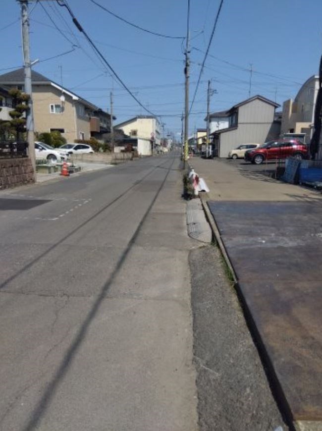 5714　八戸市江陽1丁目・A棟　建売住宅 現地写真（前面道路含む現地写真）