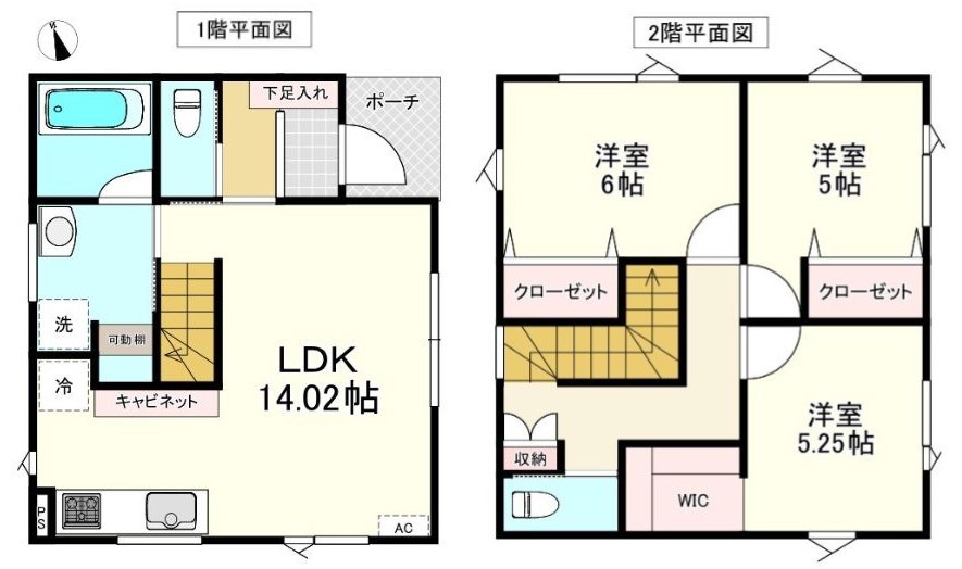 青森県八戸市江陽１丁目9-3の一部 間取図・土地図