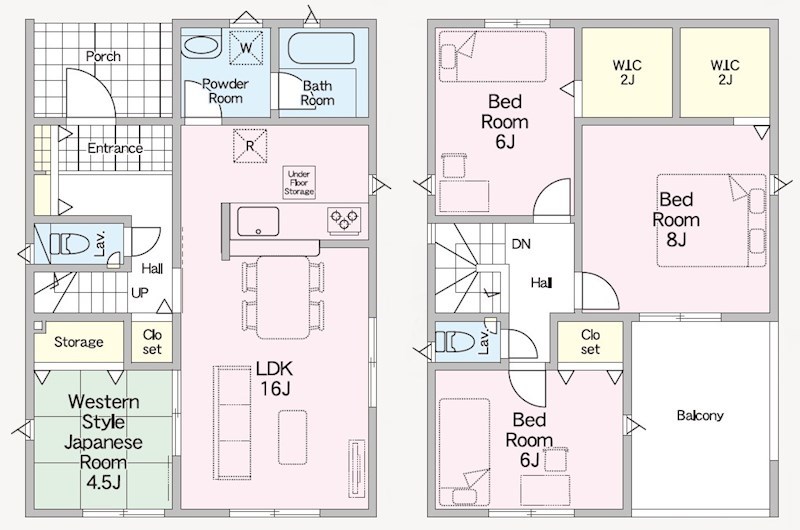 5722　クレイドルガーデン十和田市西十二番町第2　新築分譲住宅　1号棟 間取図・土地図
