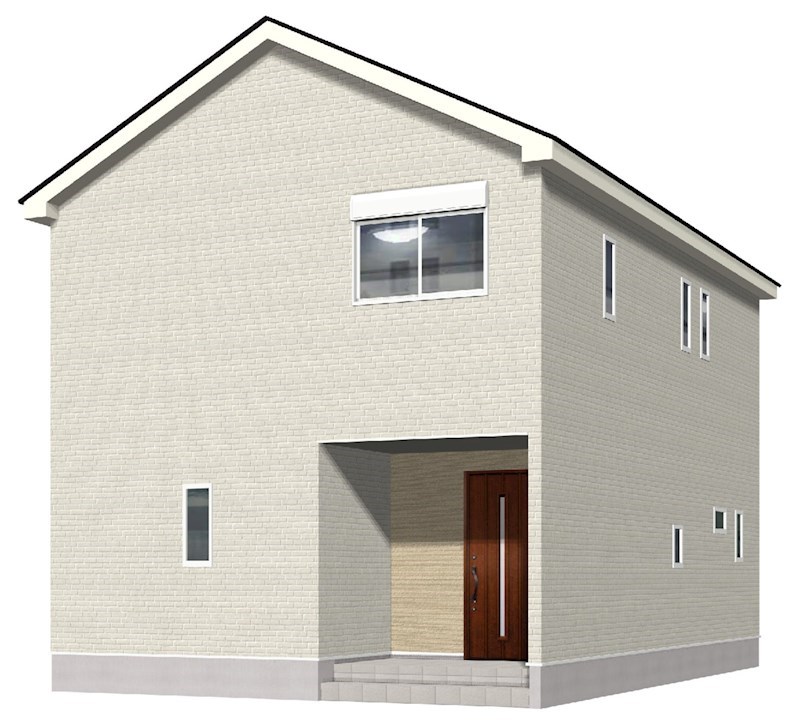 5723 クレイドルガーデン十和田市西十二番町第2 新築分譲住宅 2号棟 完成予想図(外観)