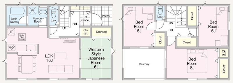 5724　クレイドルガーデン十和田市西十二番町第2　新築分譲住宅　3号棟 間取図・土地図