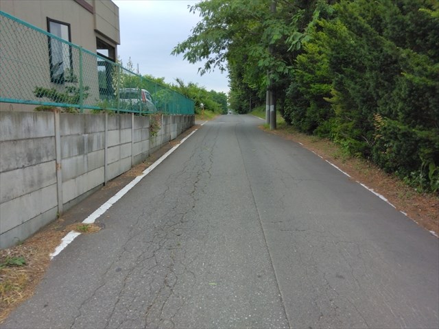2635　三戸郡階上町蒼前西四丁目　土地 現地写真（前面道路含む現地写真）