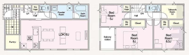 5729　クレイドルガーデン十和田市西十一番町第4　新築分譲住宅　1号棟 間取図・土地図