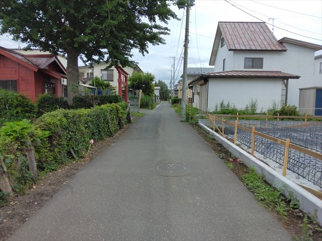 5729　クレイドルガーデン十和田市西十一番町第4　新築分譲住宅　1号棟 現地写真（前面道路含む現地写真）