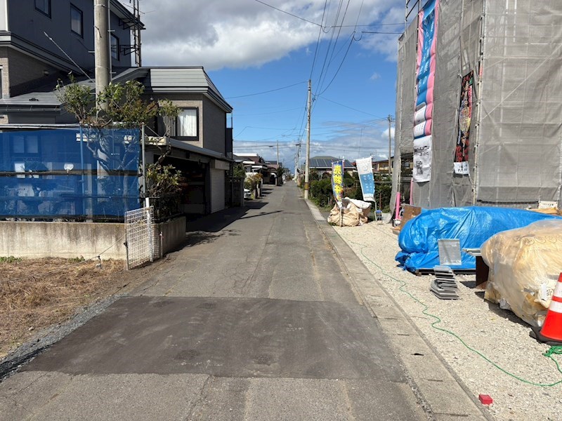 5731　クレイドルガーデン十和田市西十一番町第4　新築分譲住宅　3号棟 現地写真（前面道路含む現地写真）