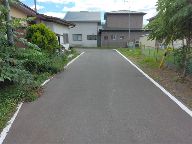 2641　三戸郡階上町蒼前東7丁目　土地 現地写真（前面道路含む現地写真）