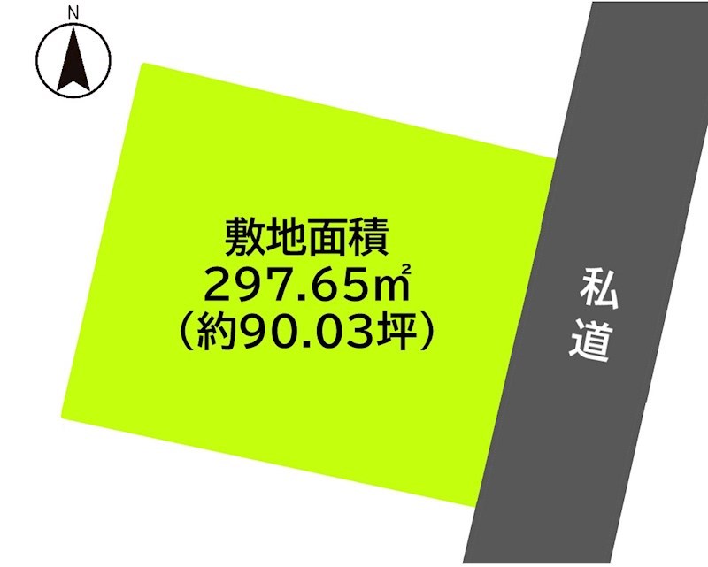 2643　三戸郡階上町大字道仏字天当平　土地 間取図・土地図
