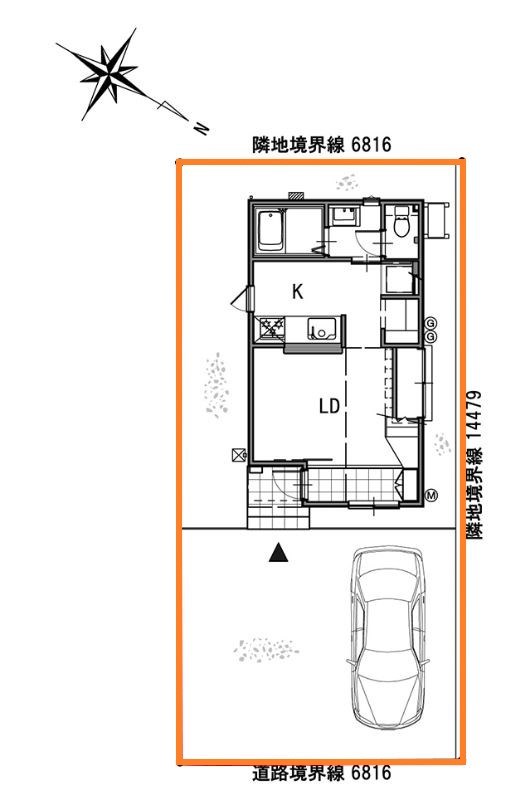 5735　十和田市東十一番町lV　DC-ｓⅠ　建売住宅 区画図