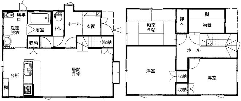 5752　十和田市西十四番町　中古住宅 間取図・土地図