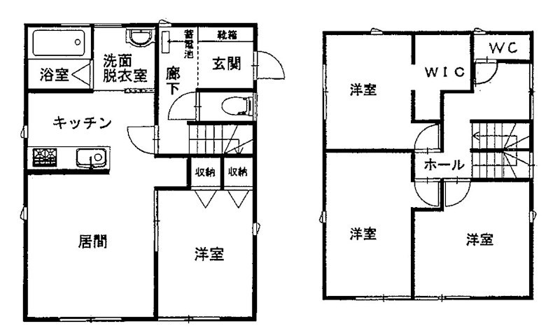 5753　十和田市西十一番町　中古住宅 間取図・土地図