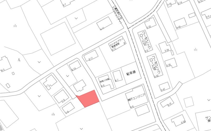 2648　三戸郡階上町蒼前東7丁目　土地 現地案内図