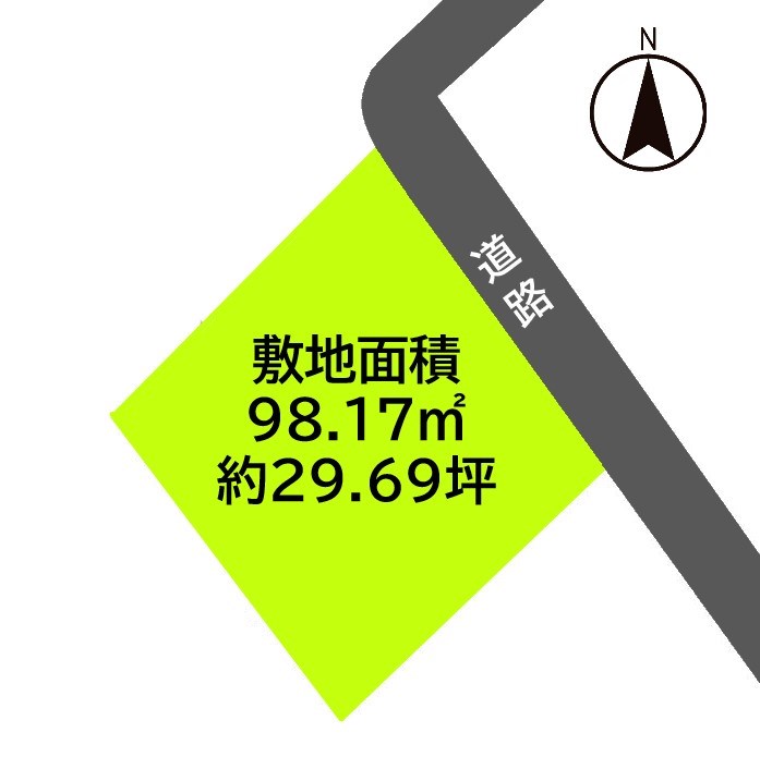 2650　上北郡おいらせ町上明堂　土地 間取図・土地図