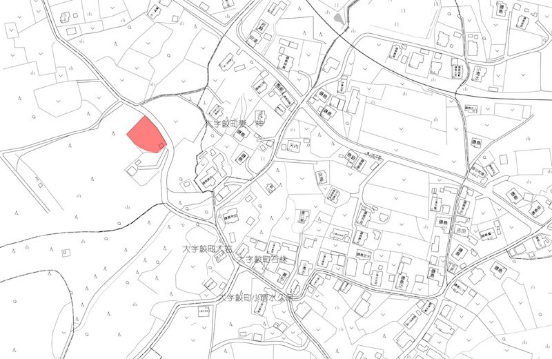 2651　八戸市大字鮫町字金屎　土地 現地案内図