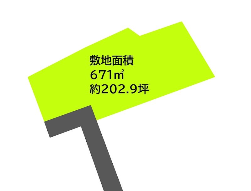 2655　八戸市大字大久保字町道　土地 間取図・土地図