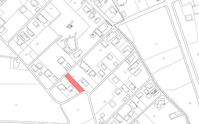 2656　上北郡六戸町大字犬落瀬字下久保　土地 現地案内図
