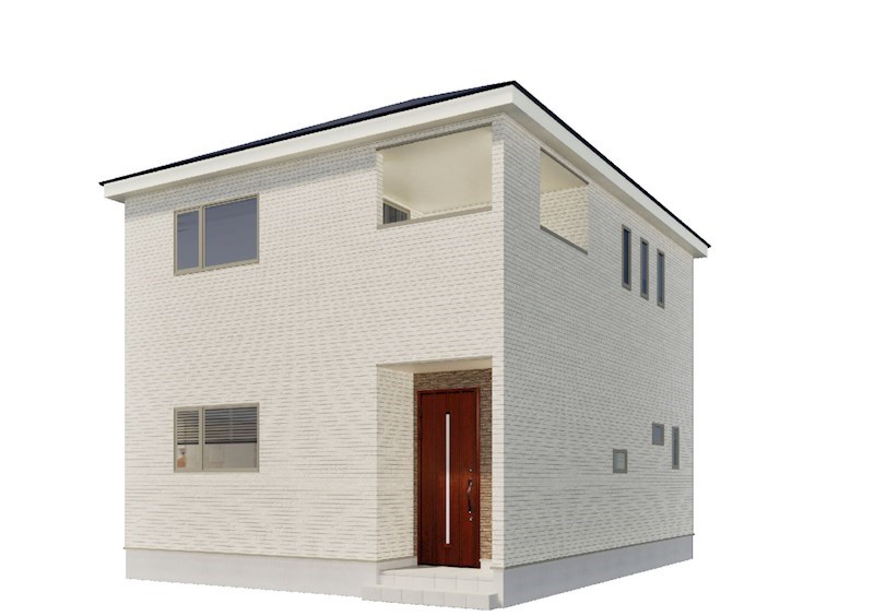 5772 クレイドルガーデン八戸市尻内町第17 新築分譲住宅 1号棟 完成予想図(外観)