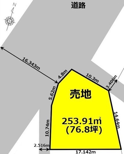 充実の周辺施設で住みやすさ◎陽当たり良好で建築条件もなし！ 間取図・土地図