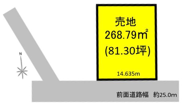 愛知県小牧市北外山 間取図・土地図