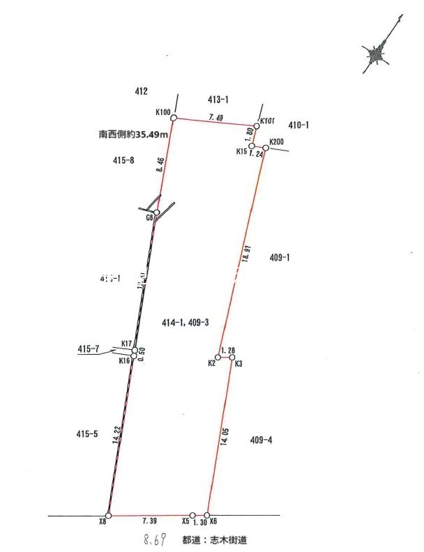 清瀬市下清戸4丁目アパート/戸建用地 間取図・土地図