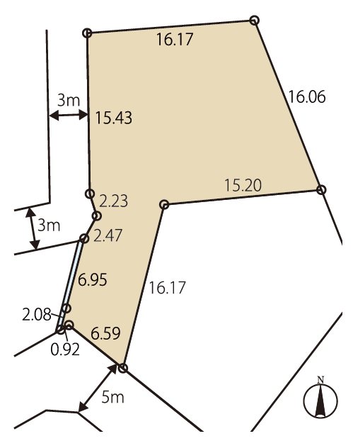 佐倉市井野555-5　建築条件付宅地 間取図・土地図