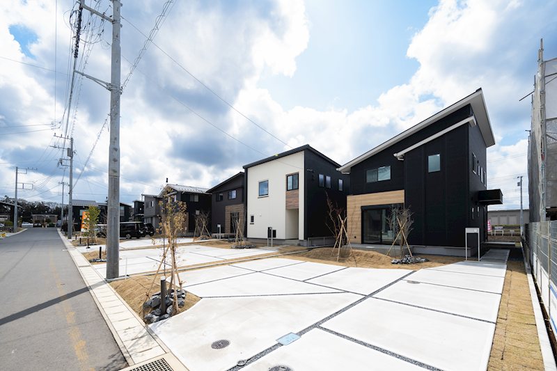 新築戸建　BeauGarden富里葉山【全30邸】　No24 分譲済街並み写真