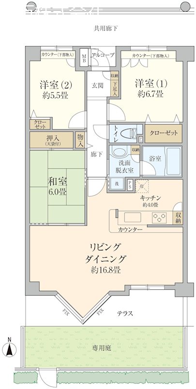 ユーカリシティ志津 間取図・土地図