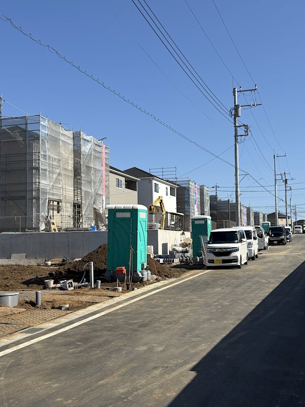【新築分譲】オール電化4LDK　富里市七栄14号棟（全14棟）  第33 分譲済街並み写真