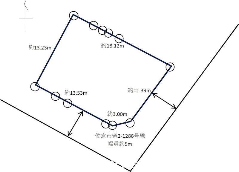 千葉県佐倉市西ユーカリが丘４丁目 間取図・土地図