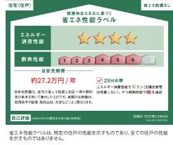 富里市七栄　リナージュネクスジー01期 省エネ性能ラベル
