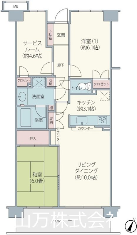千葉県習志野市本大久保２丁目 間取図・土地図