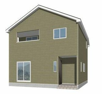 【新築分譲戸建】成田市本城　全4棟　1号棟 完成予想図（外観）