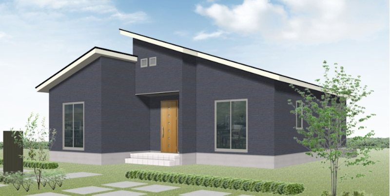 全館空調－Z空調－掲載モデルハウス　富里市七栄　2号棟  完成予想図（外観）