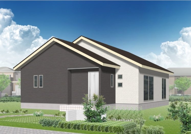 全館空調－Z空調－掲載モデルハウス　富里市七栄　3号棟  完成予想図（外観）