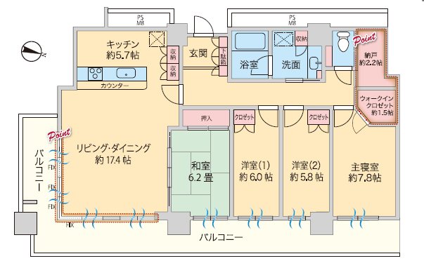 【駅直結タワーマンション】スカイプラザ・ステーションタワー・タワー棟  間取図・土地図