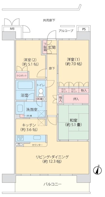 千葉県佐倉市宮ノ台６丁目 間取図・土地図