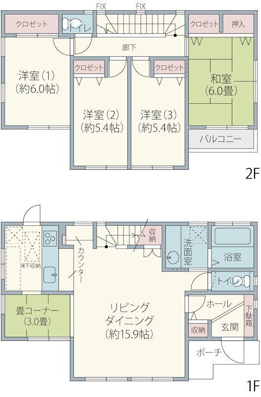 千葉県佐倉市上座 間取図・土地図