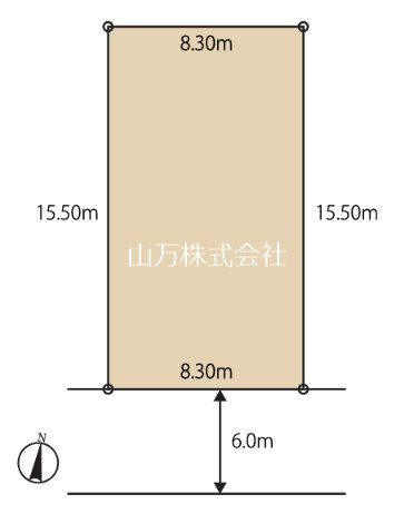 八千代市勝田台全3区画　No.1　建築条件付宅地 間取図・土地図