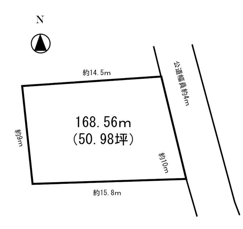 比企郡吉見町南吉見　売地 間取図・土地図
