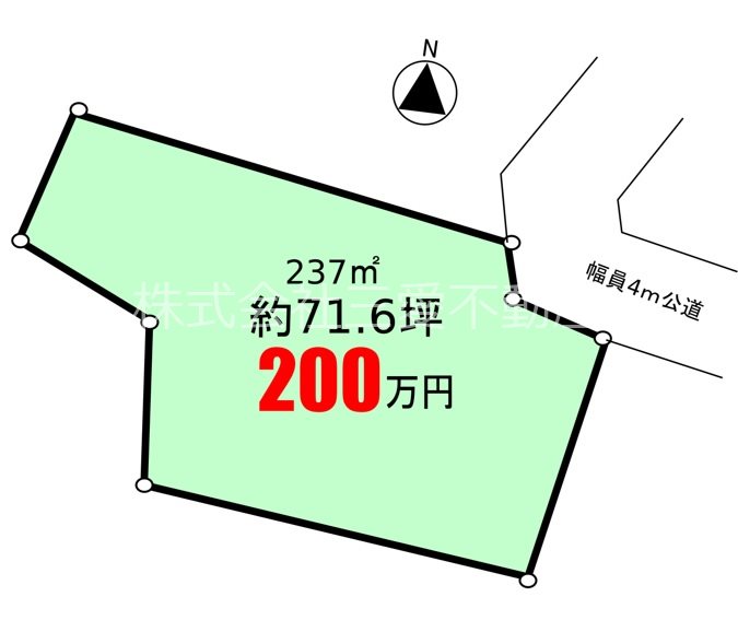 嵐山町平澤土地 間取図・土地図
