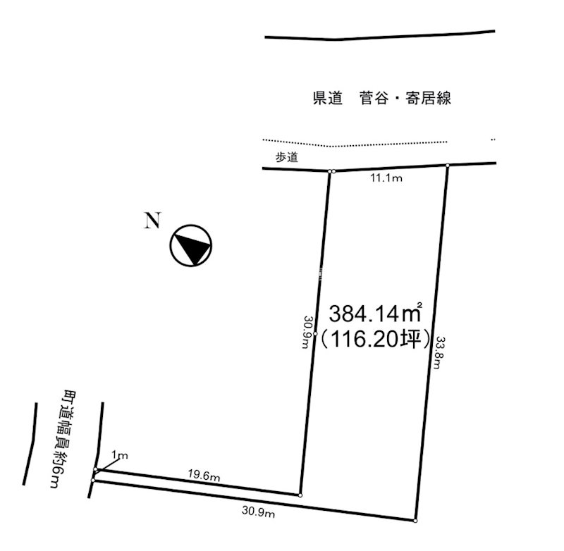嵐山町大字志賀売地 間取図・土地図