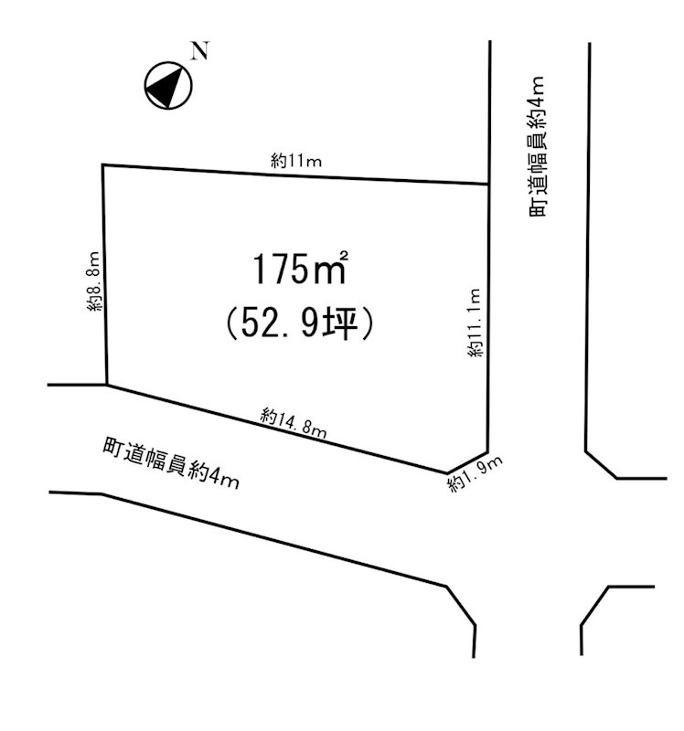 埼玉県比企郡嵐山町廣野756-116 間取図・土地図