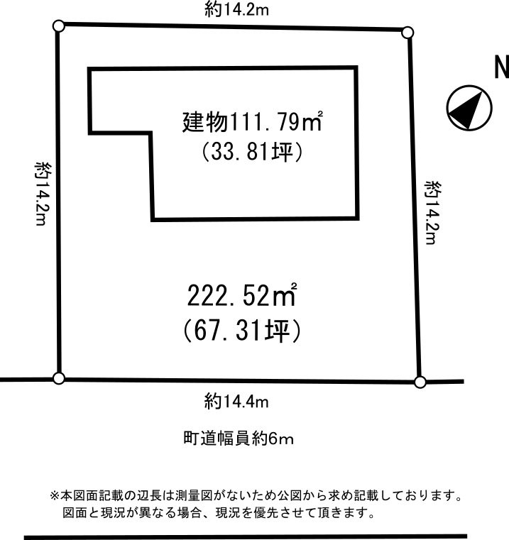 埼玉県比企郡嵐山町志賀 間取図・土地図