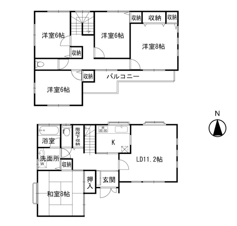 緑区大間木三丁目中古戸建 間取図・土地図