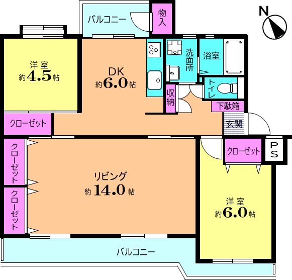 狭山グリーンハイツ 間取図・土地図