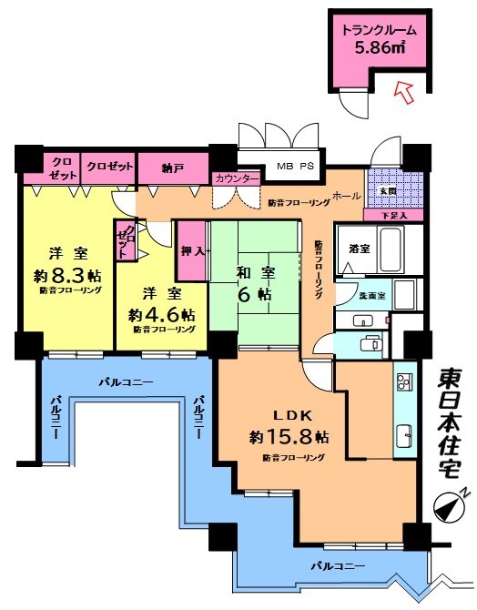 アビック２１ 間取図・土地図