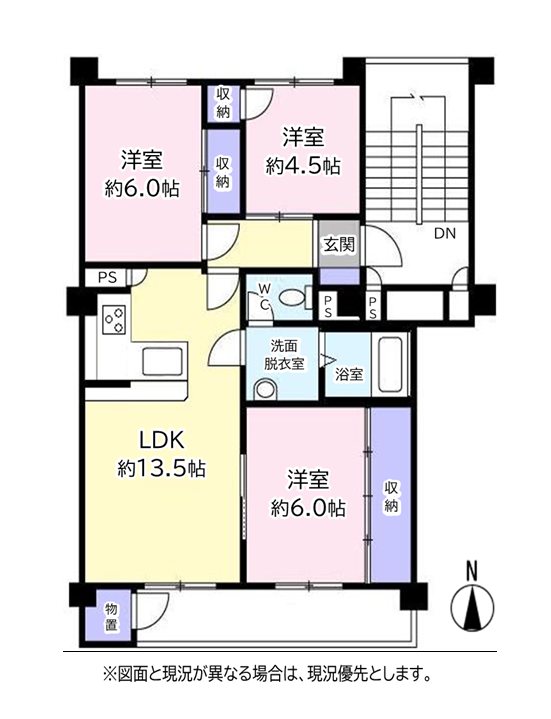 富岡シーサイドコーポ 間取図・土地図
