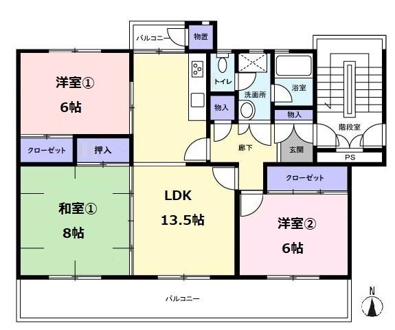 鳶尾団地24街区 間取図・土地図