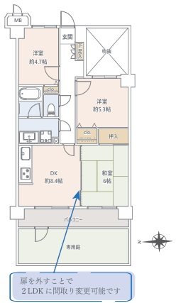 朝日パリオ津田沼 間取図・土地図
