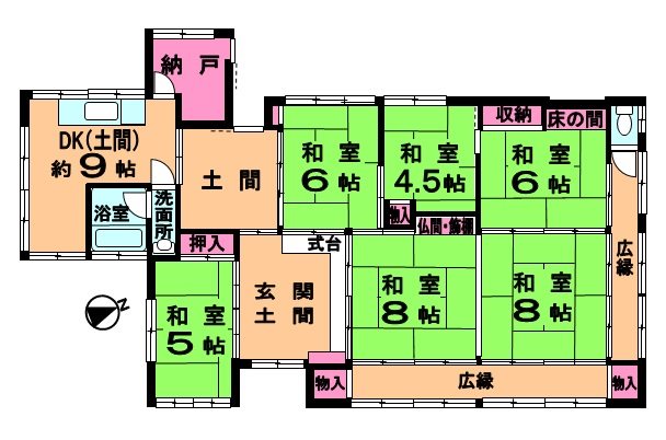 船形戸建 間取図・土地図