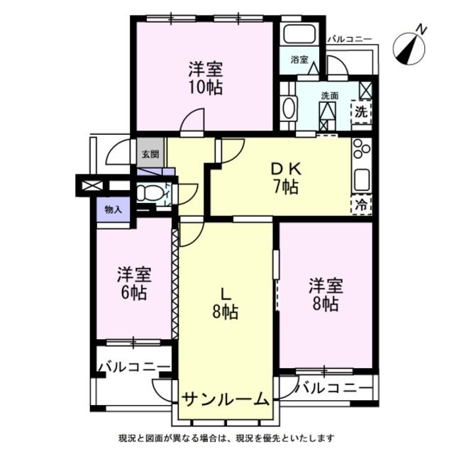 パークハイツ 間取図・土地図